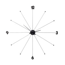 Wall Clock Like Umbrella Black Ref 61805