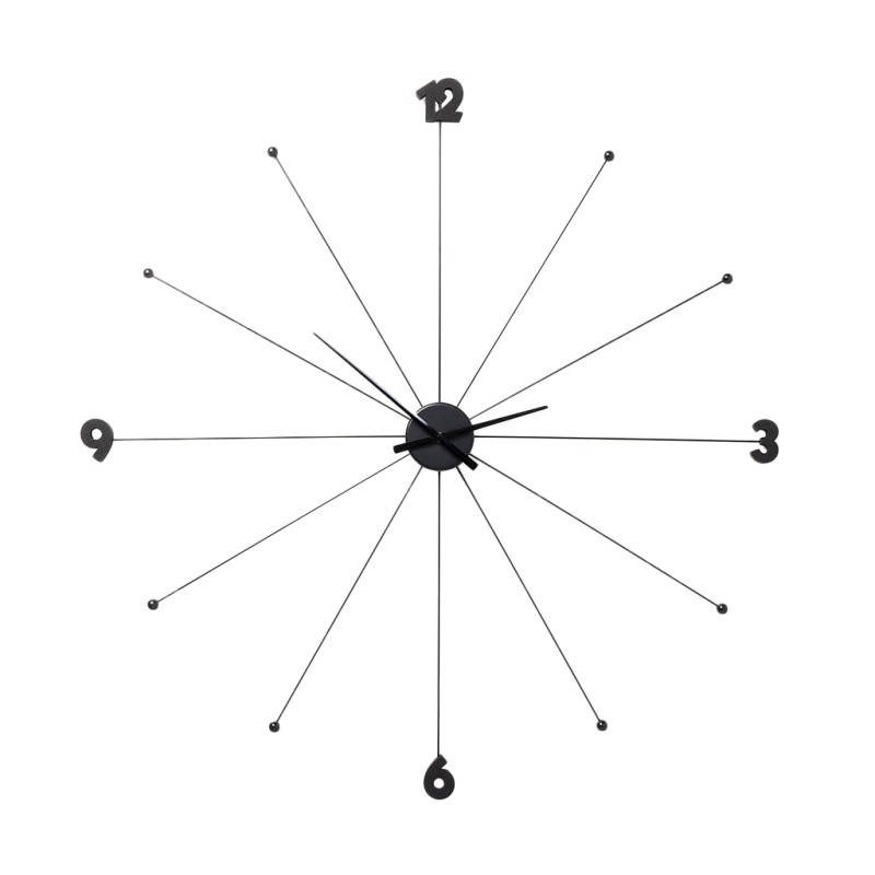 Wall Clock Like Umbrella Black Ref 61805