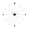 Wall Clock Like Umbrella Black Ref 61805