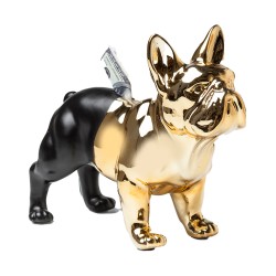 Kare Money Box Bulldog Gold-Black Ref 38541