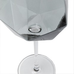 Kare Wine Glass Diamond Smoke Ref 52216