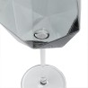 Kare Wine Glass Diamond Smoke Ref 52216