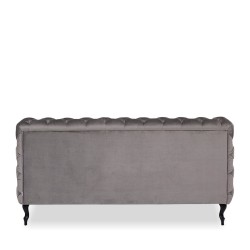 Kare Desire Bed 180x200 cm Velvet Silver Grey