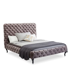 Desire Bed 180x200 cm High Silver Grey Ref 81227