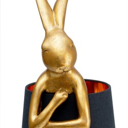 Kare Animal Rabbit Table Lamp Gold/Black 68 cm Ref 53470