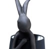 Kare Animal Rabbit Table Lamp Matt Black 68 cm Ref 53473