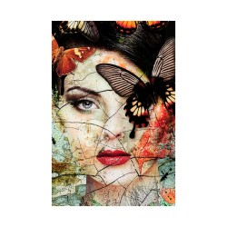 Kare Glass Picture Lady Butterfly 100x150cm Ref 53811