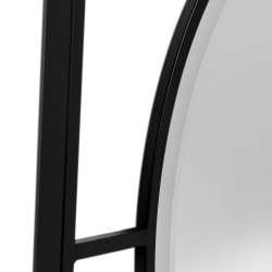 Kare Wall Mirror Stanford Frame Matt Black 90cm Ref 85910