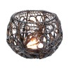 Kare Tealight Holder Hayat Black 12cm Ref 53886