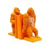Gorilla Set of 2 Bookend Orange Ref 52301