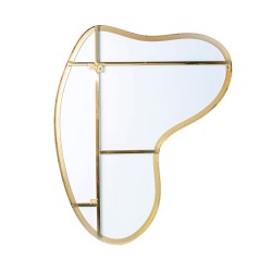 Kare Shape Wall Mirror Brass 110x120cm Ref 85575