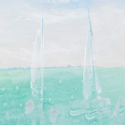 Picture Framed Sailing 160x50 cm Ref 52972