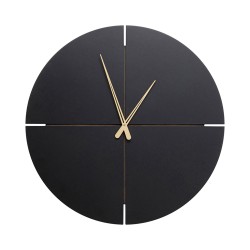 Kare Andrea Wall Clock Black Ref 53655