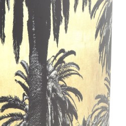 Kare Picture Glass Mettalic Palms 180x120cm Ref 61574