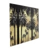 Kare Picture Glass Mettalic Palms 180x120cm Ref 61574