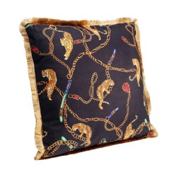 Tiger Chain Cushion Black 45x45 cm Ref 52892