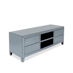 Luxury Push TV Low Cabinet Grey Ref 85594