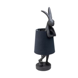 Kare Animal Rabbit Table Lamp Matt Black 68 cm Ref 53473