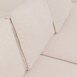 Kare Infinity Corner RHF Chaise+Ottoman Fab Cream