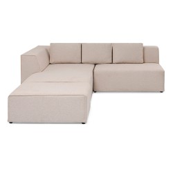 Infinity Sofa Corner + Ottoman Cream Right Ref 85494