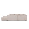Kare Infinity Corner RHF Chaise+Ottoman Fab Cream
