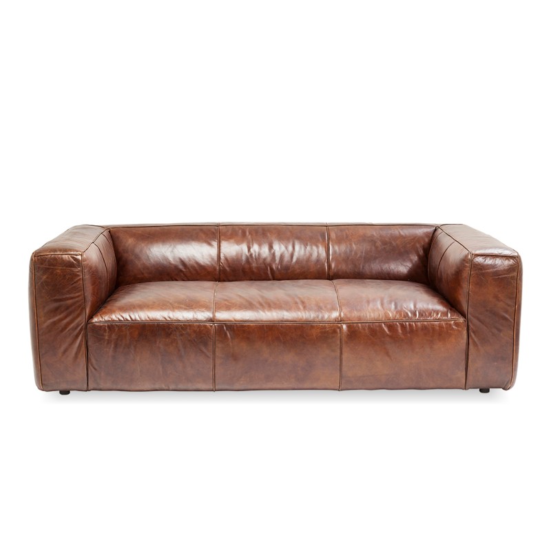 Kare Cubetto 3 Str Fabric Faux Leather Brown