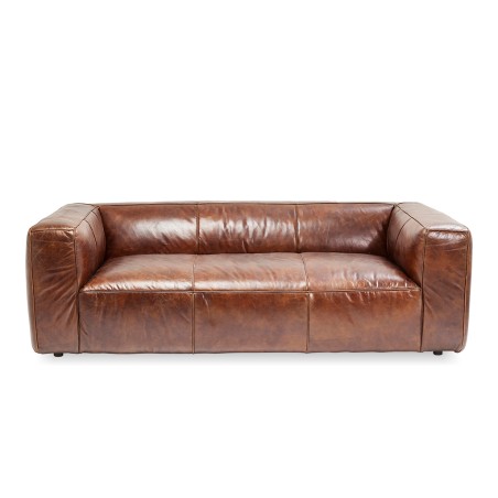 Kare Cubetto 3 Str Fabric Faux Leather Brown