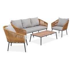 Elba Sofa 3+1+1  & Coffee Table Ref 85636