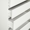 IKEA Malm Chest Of 3 Drawers White Ref 20403562