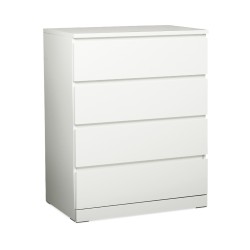 IKEA Malm Chest Of 4 Drawers High Gloss White Ref 50424054