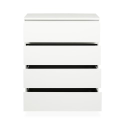 IKEA Malm Chest Of 4 Drawers High Gloss White Ref 50424054