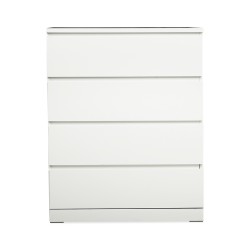 IKEA Malm Chest Of 4 Drawers High Gloss White Ref 50424054