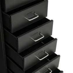 IKEA Helmer Storage Unit With Drawers Black Ref 20341970