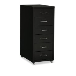 IKEA Helmer Storage Unit With Drawers Black Ref 20341970