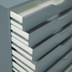IKEA Alex Drawer Unit On Castors Grey-Turquoise Ref 50483449