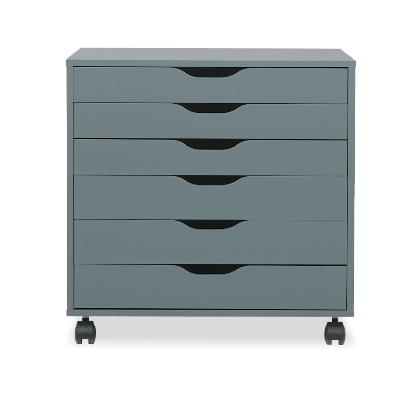 IKEA Alex Drawer Unit On Castors Grey-Turquoise Ref 50483449