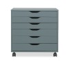 IKEA Alex Drawer Unit On Castors Grey-Turquoise Ref 50483449