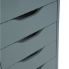 IKEA Alex Drawer Unit With 9 Drawers Grey-Turquoise Ref 90483452
