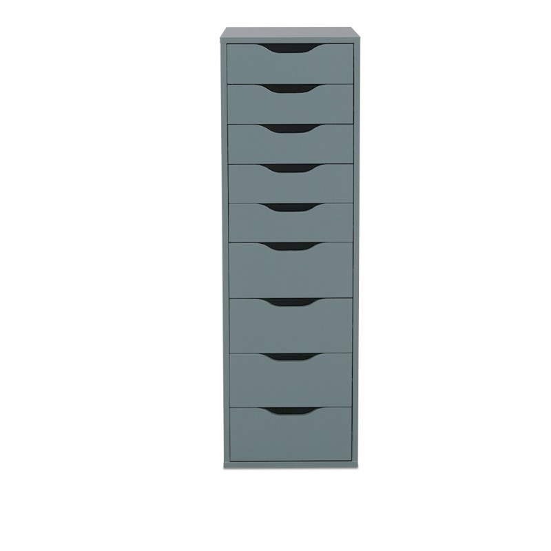 IKEA Alex Drawer Unit With 9 Drawers Grey-Turquoise Ref 90483452