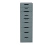 IKEA Alex Drawer Unit With 9 Drawers Grey-Turquoise Ref 90483452