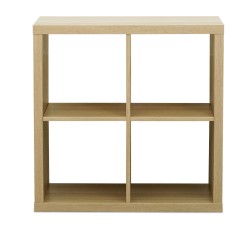 IKEA Kallax Bookshelf White Stained Oak Effect Ref 60324520