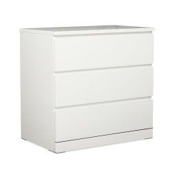 IKEA Malm Chest Of 3 Drawers High Gloss White Ref 70424053