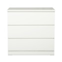 IKEA Malm Chest Of 3 Drawers High Gloss White Ref 70424053