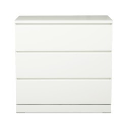 IKEA Malm Chest Of 3 Drawers High Gloss White Ref 70424053