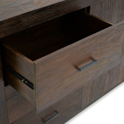Bella Casa Hattie Sideboard Finish Rustic Black Ebony