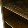 Bella Casa Hattie Bookcase Finish Rustic Black Ebony