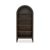 Bella Casa Hattie Bookcase Finish Rustic Black Ebony