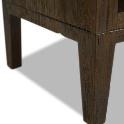 Bella Casa Hattie Bookcase Finish Rustic Black Ebony