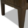 Bella Casa Hattie Bookcase Finish Rustic Black Ebony