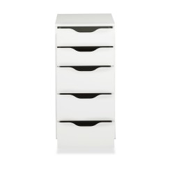 IKEA Alex Drawer Unit 5 Drawers White Ref 00473546